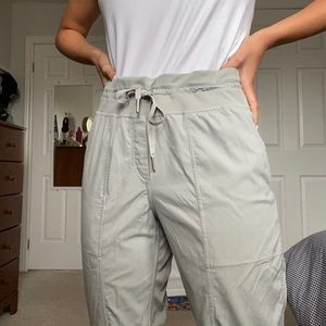 Lululemon Light Gray Dance Studio Crop